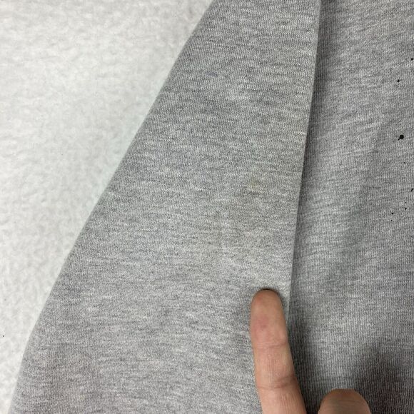 Vintage Fallen Footwear Hoodie Mens Size L Grey Striped Soldier Skate Sweatshirt - Picture 5 of 16